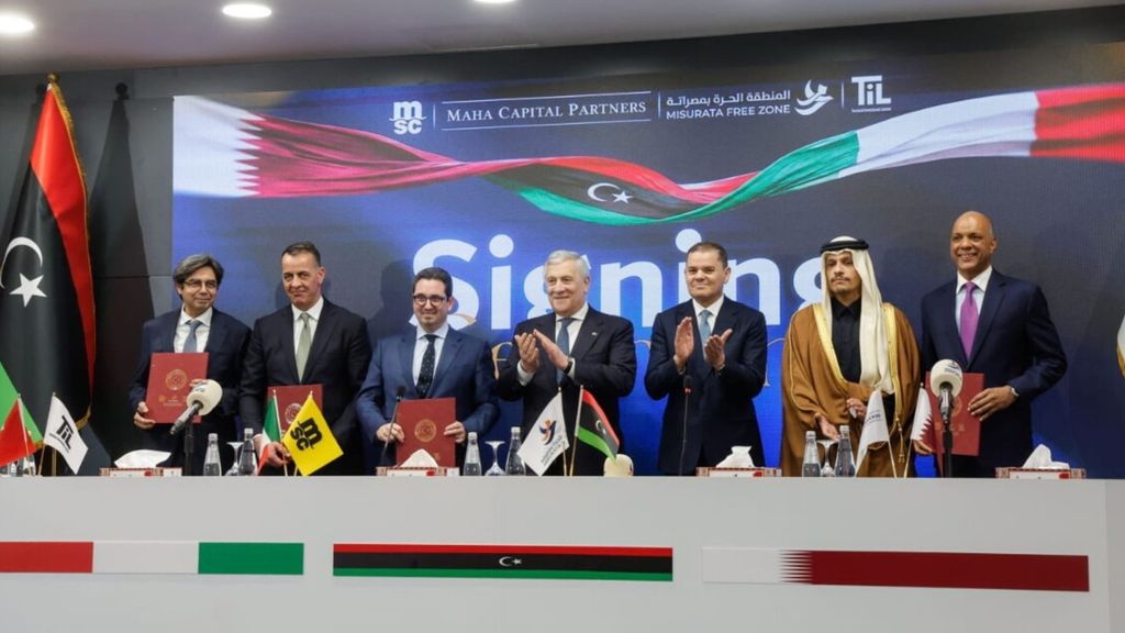 Libia: Tajani a Misurata firma un accordo per lo sviluppo di una zona franca