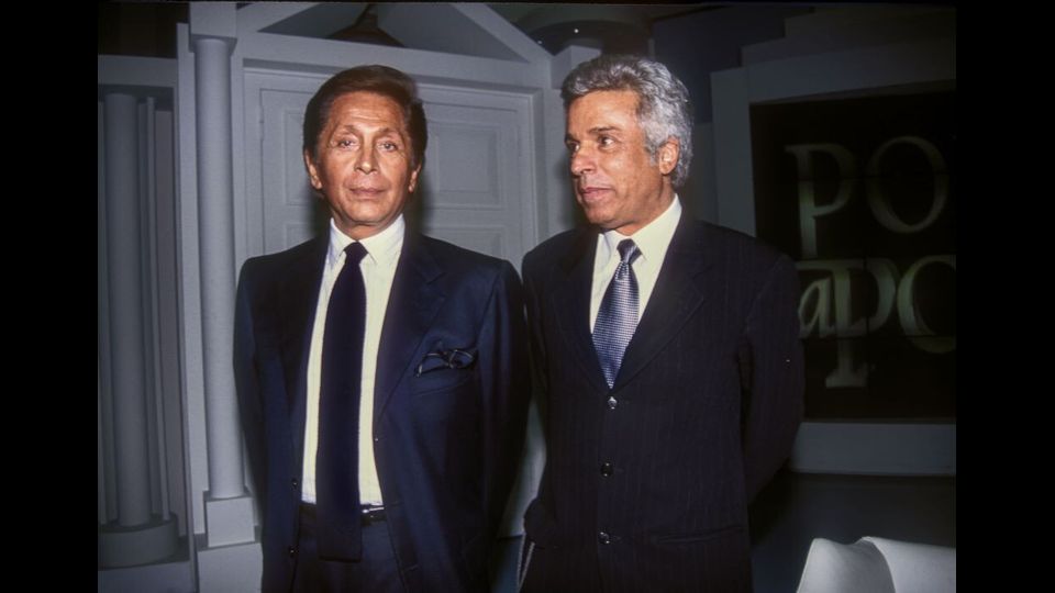 Valentino Garavani e il socio Giancarlo Giammetti