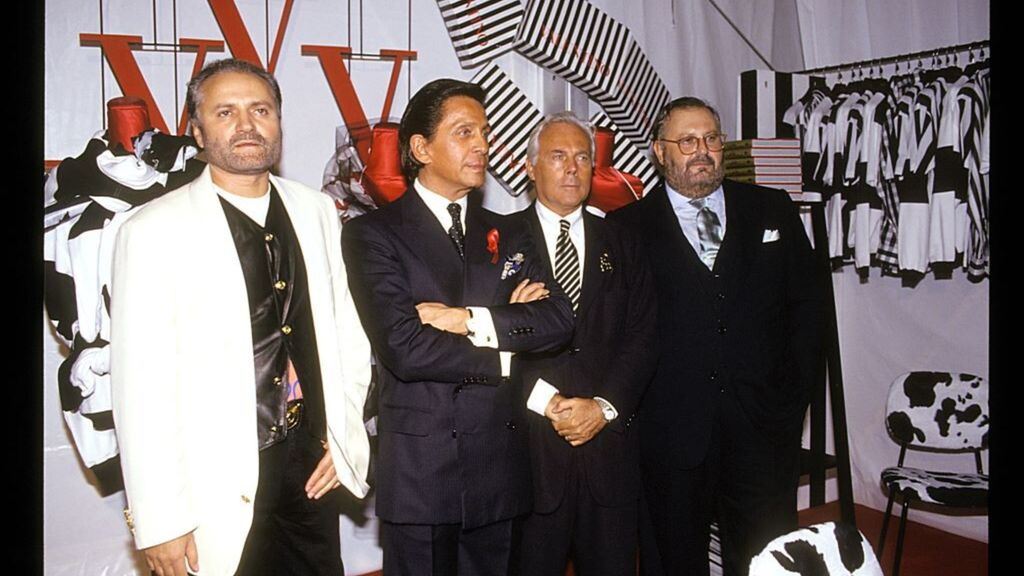 Gianni Versace, Valentino Garavani, Giorgio Armani E Gianfranco Ferrè