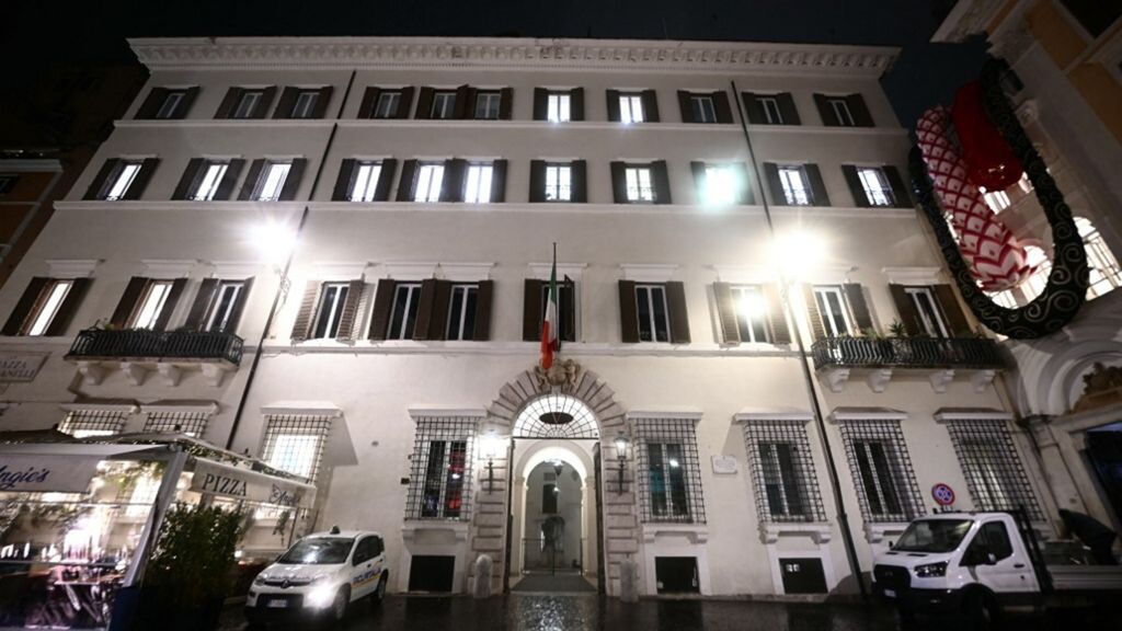La sede centrale della casa di moda Valentino a Roma