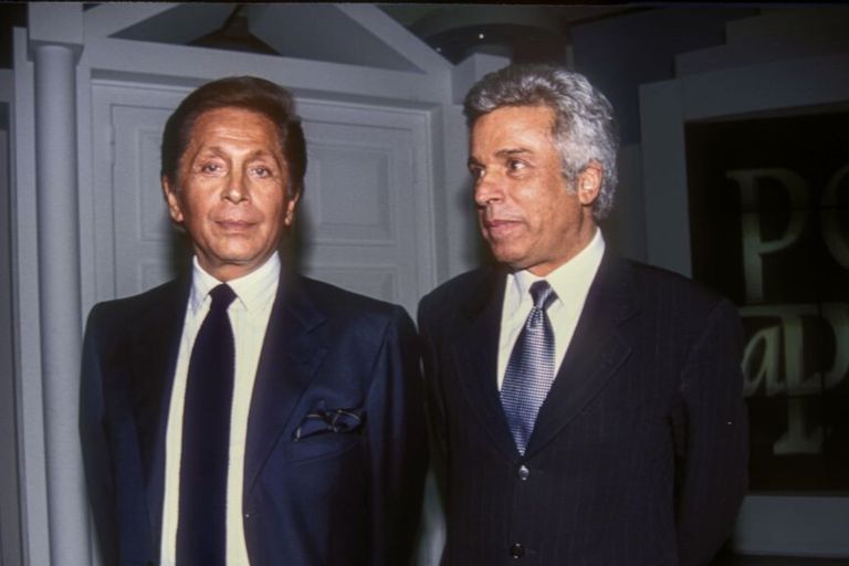 Valentino Garavani e il socio Giancarlo Giammetti