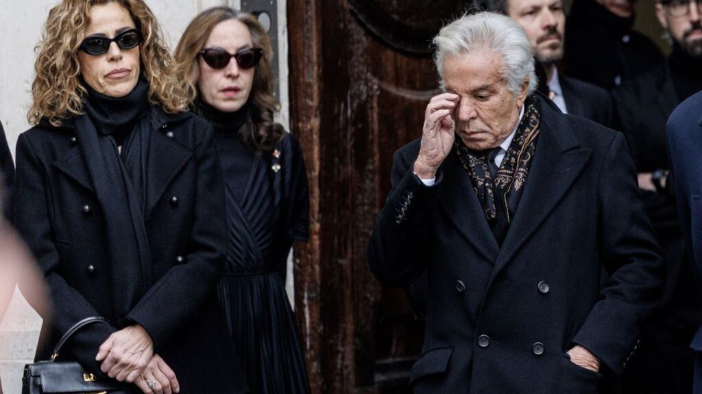 Giancarlo Giammetti alla camera ardente di Valentino Garavani