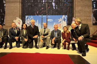 L'inaugurazione della mostra a Palazzo Piacentini sede del Mimit