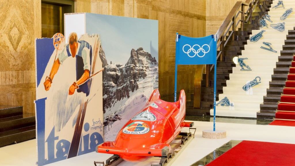 La mostra su Milano-Cortina inaugurata a Palazzo Piancetini, sede del Mimit