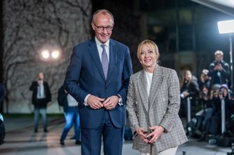 Merz e Giorgia Meloni