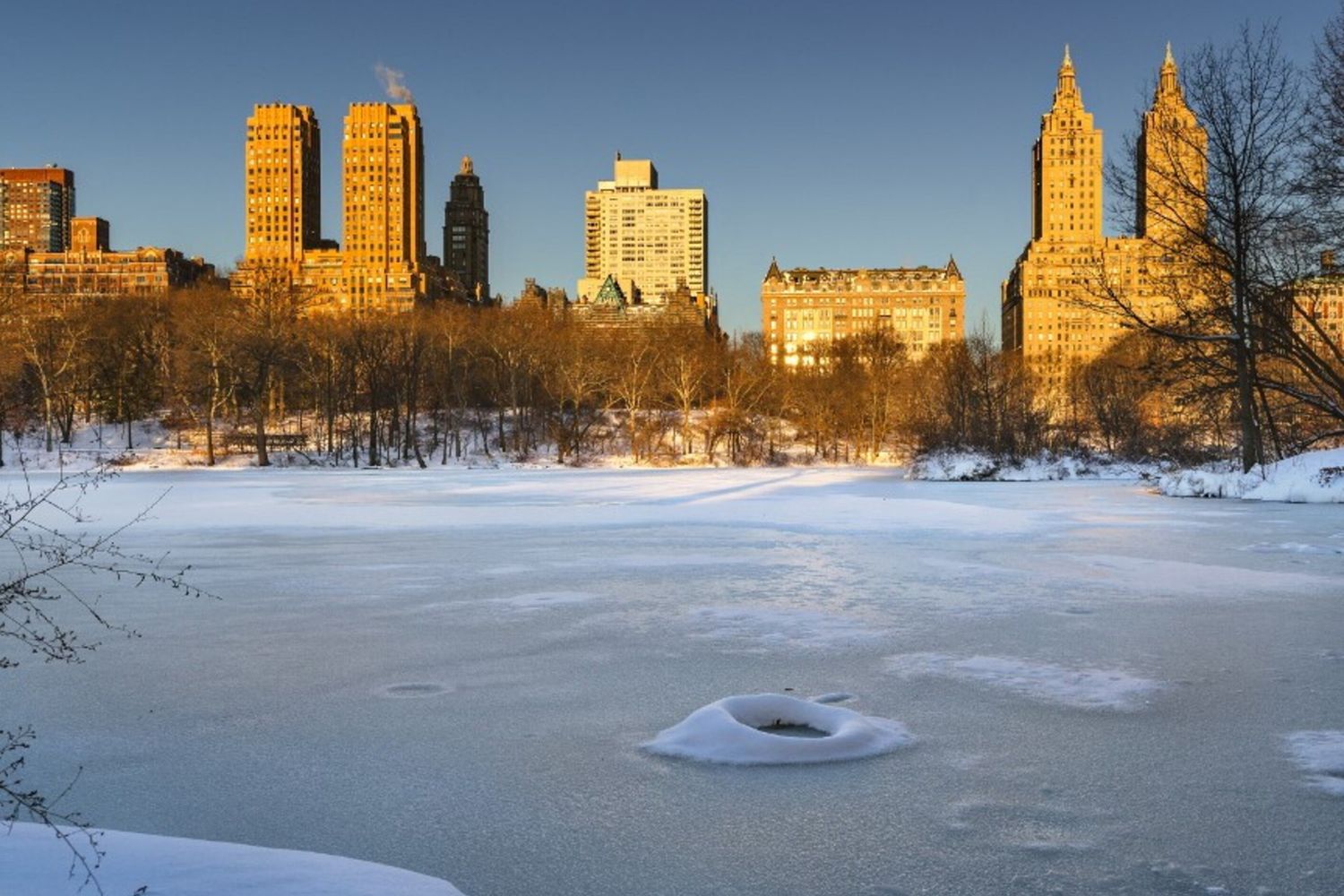 Immagini di repertorio - New York innevata