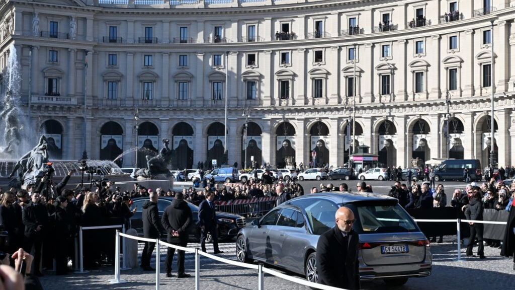 Funerali di Valentino a Roma