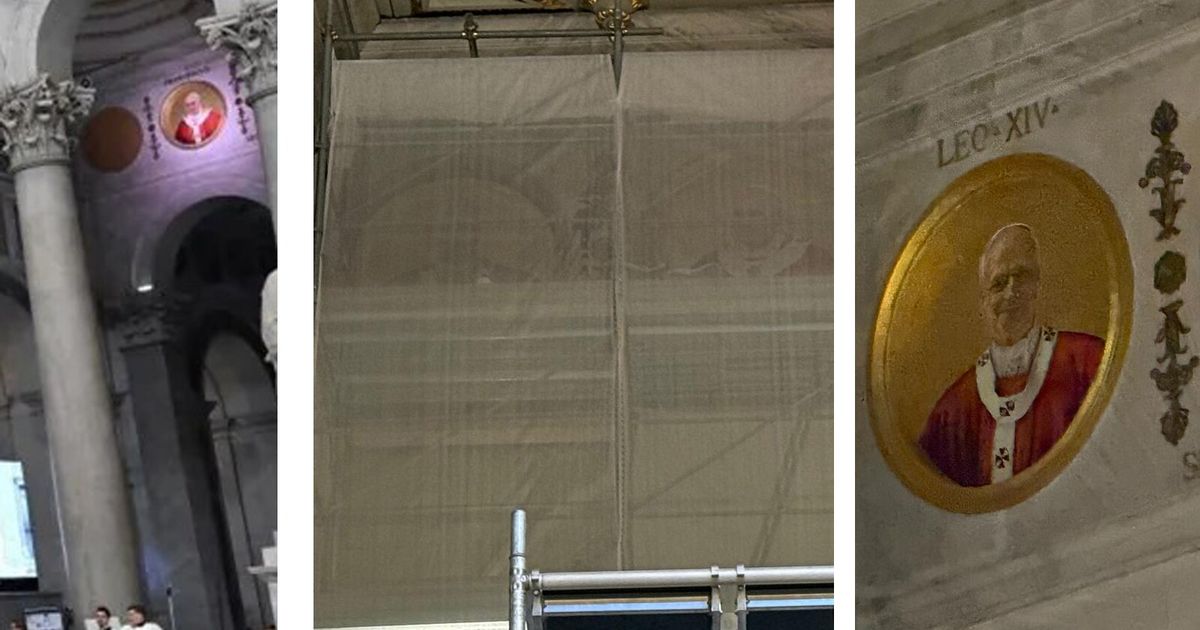 Dal buio alla luce, il tondo di Papa Leone XIV sta per illuminarsi