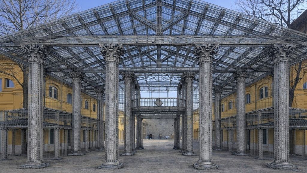 Un bozzetto per una possibile struttura che valorizzi il ritrovamento della Basilica