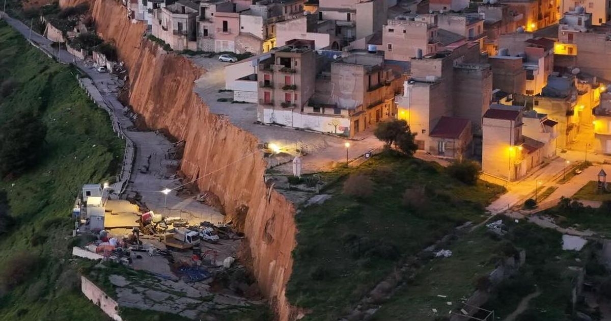 La frana di Niscemi, 1500 persone evacuate