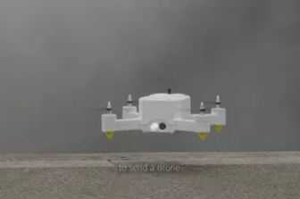 Drone resiste al fuoco incendi