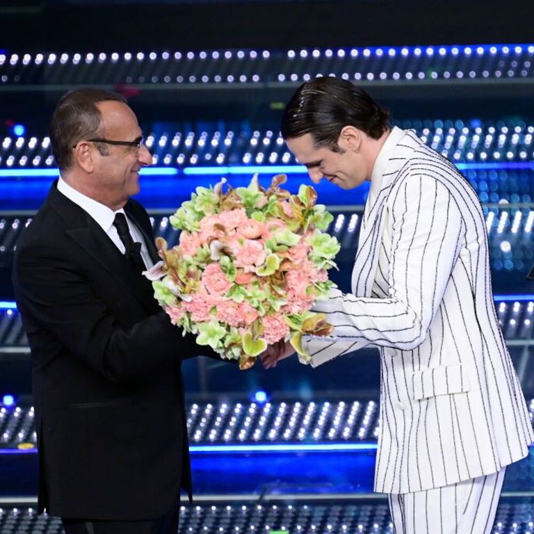 Carlo Conti e Achille Lauro