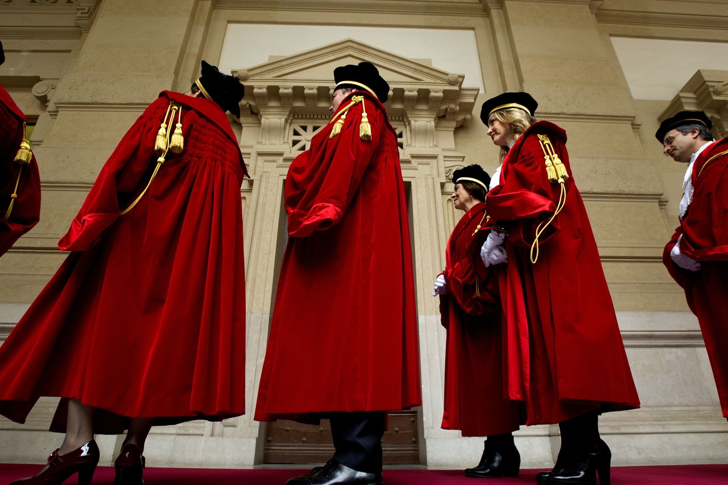 Magistrati in toghe rosse
