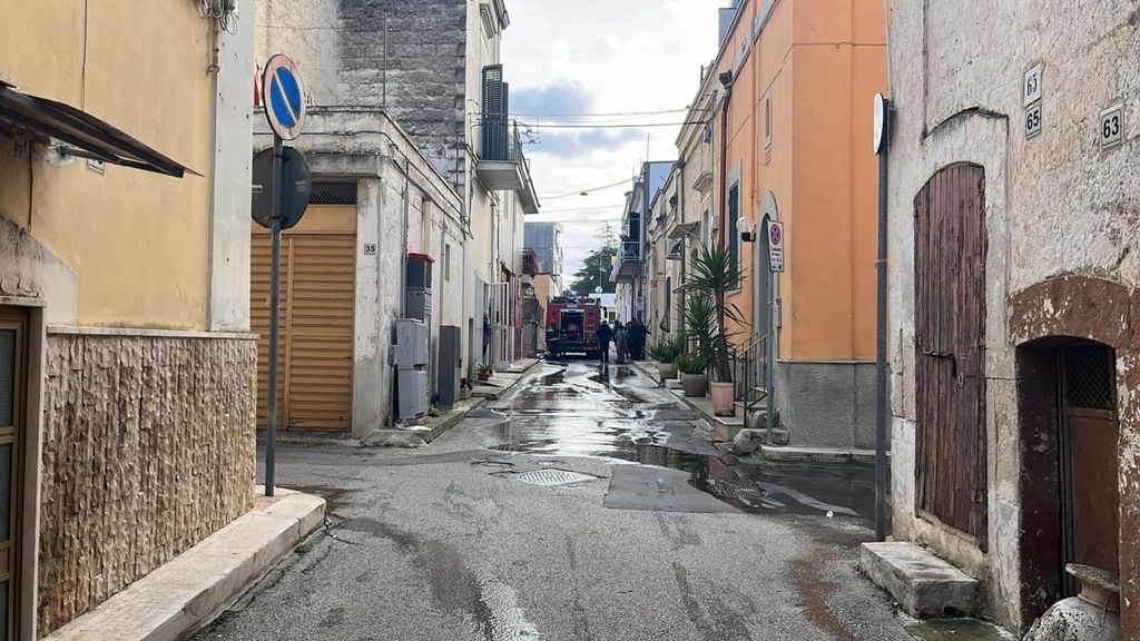 La strada di Adelfia dove è avvenuta la tragedia