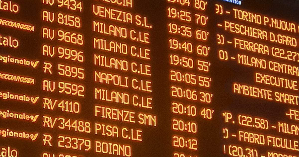 "Inconveniente tecnico sulla linea AV Roma Napoli", ritardi di oltre un