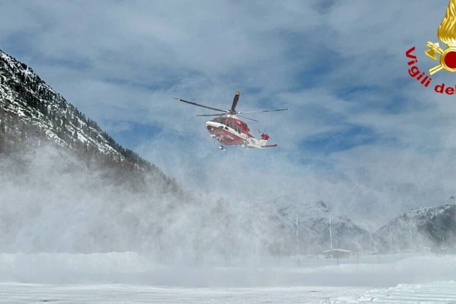 Soccorso vigili del fuoco in montagna