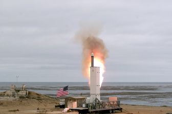 Il test di lancio di un missile nucleare americano