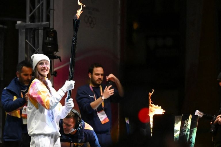 Milano Cortina, braciere Duomo