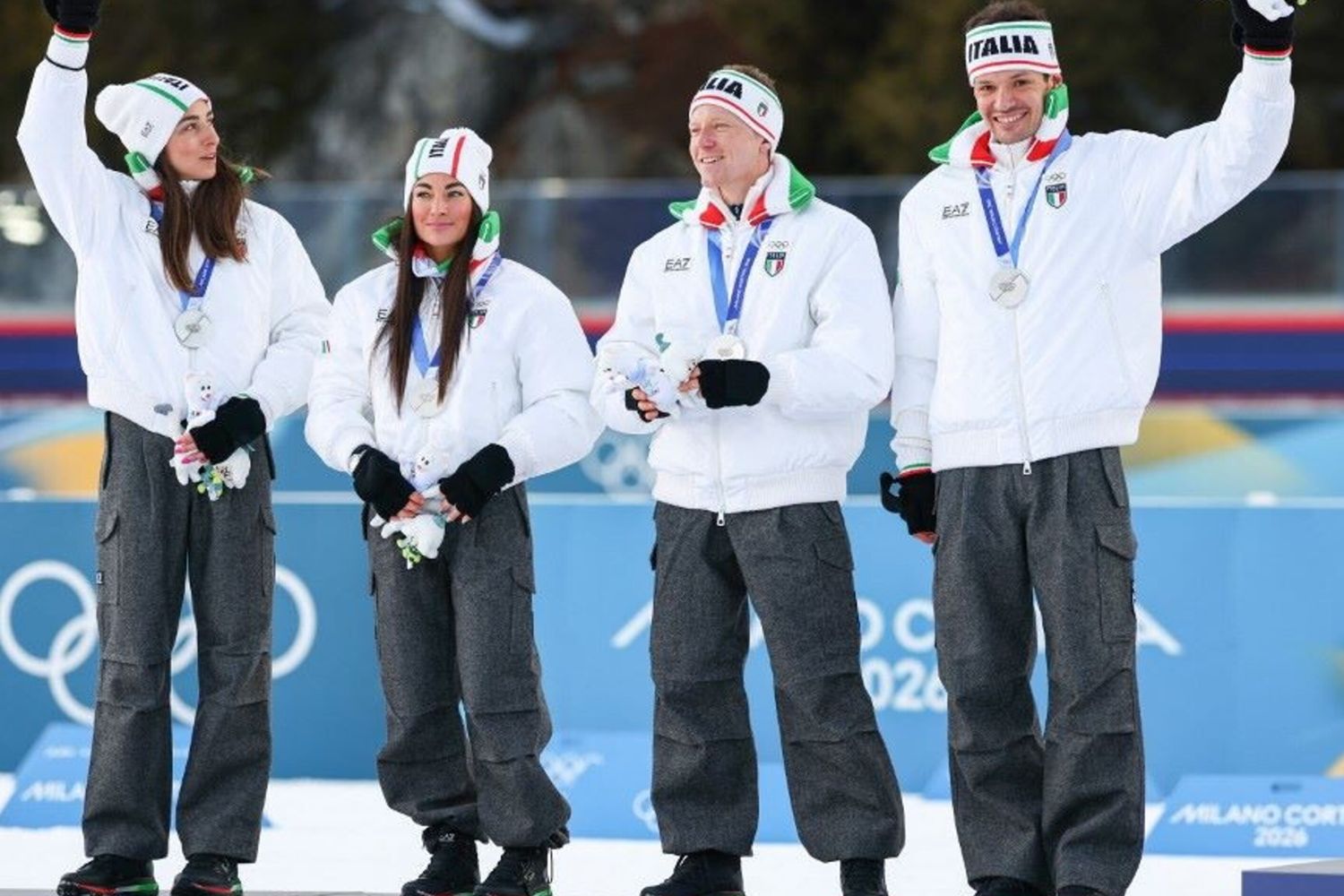 La squadra italiana del Biathlon