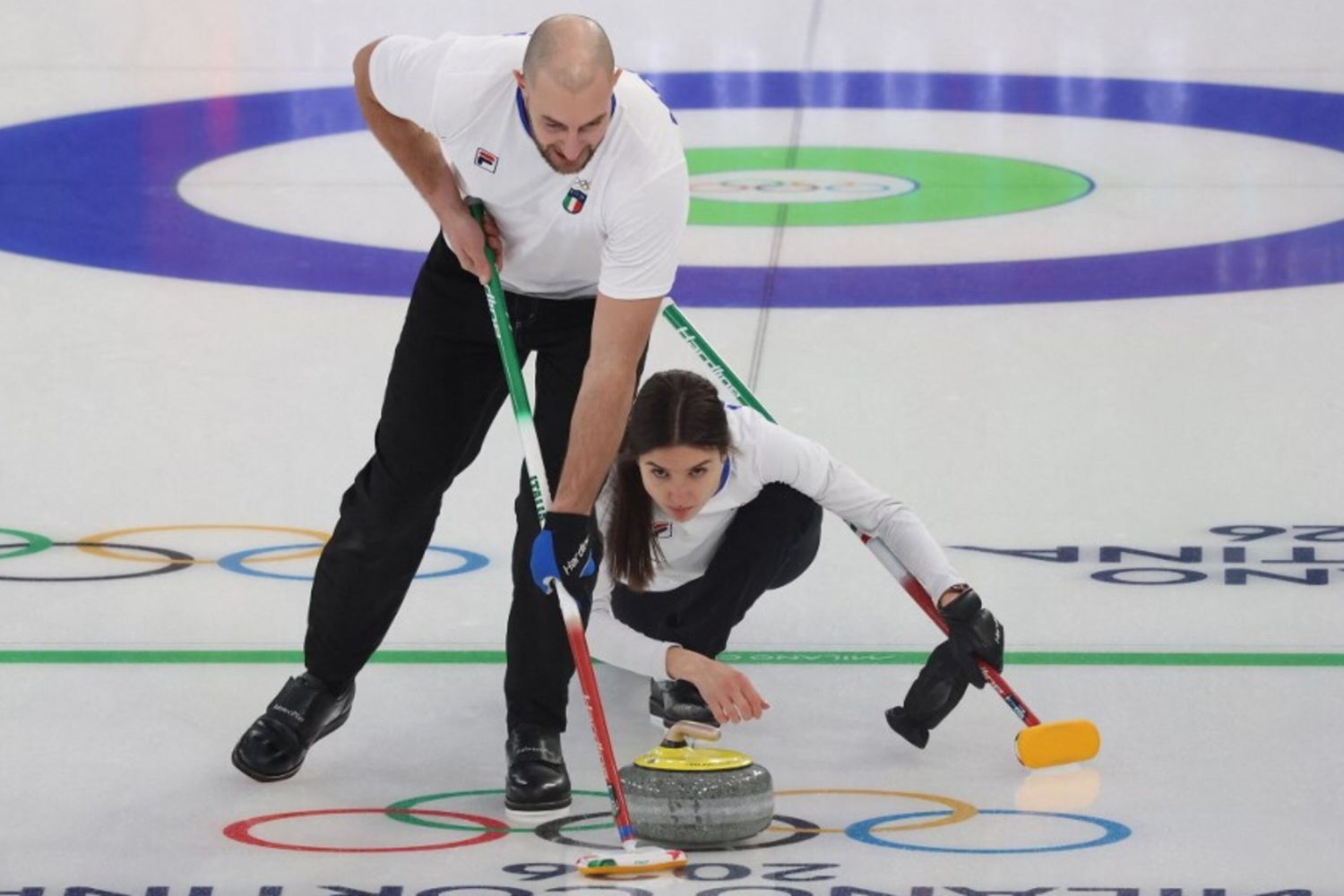 Gli italiani Stefania CONSTANTINI (a destra) e Amos MOSANER