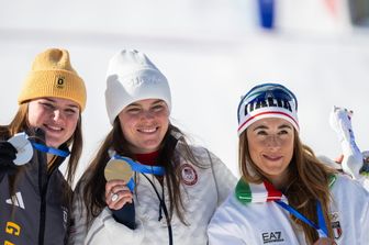 Sofia Goggia , Breezy Johnson e Emma Aicher