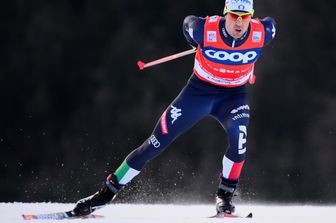 Federico Pellegrino in gara oggi a Milano Cortina