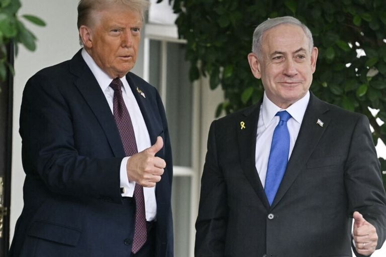 Il Presidente degli Stati Uniti Donald Trump e il Primo Ministro israeliano Benjamin Netanyahu