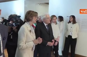 Milano Cartina, il Presidente della Repubblica Sergio Mattarella visita Casa Italia a Cortina