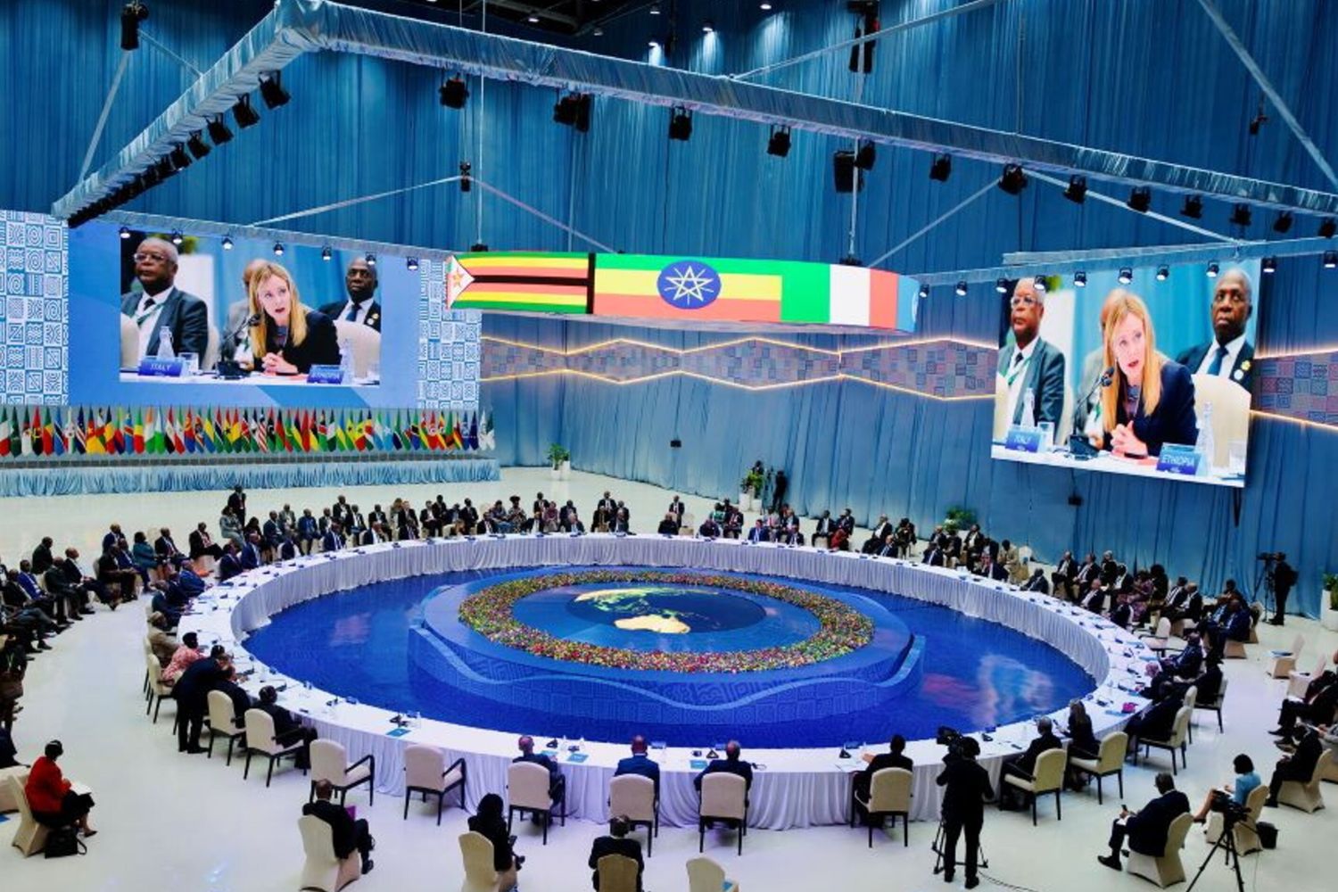 L'intervento del premier Meloni ad Addis Abeba