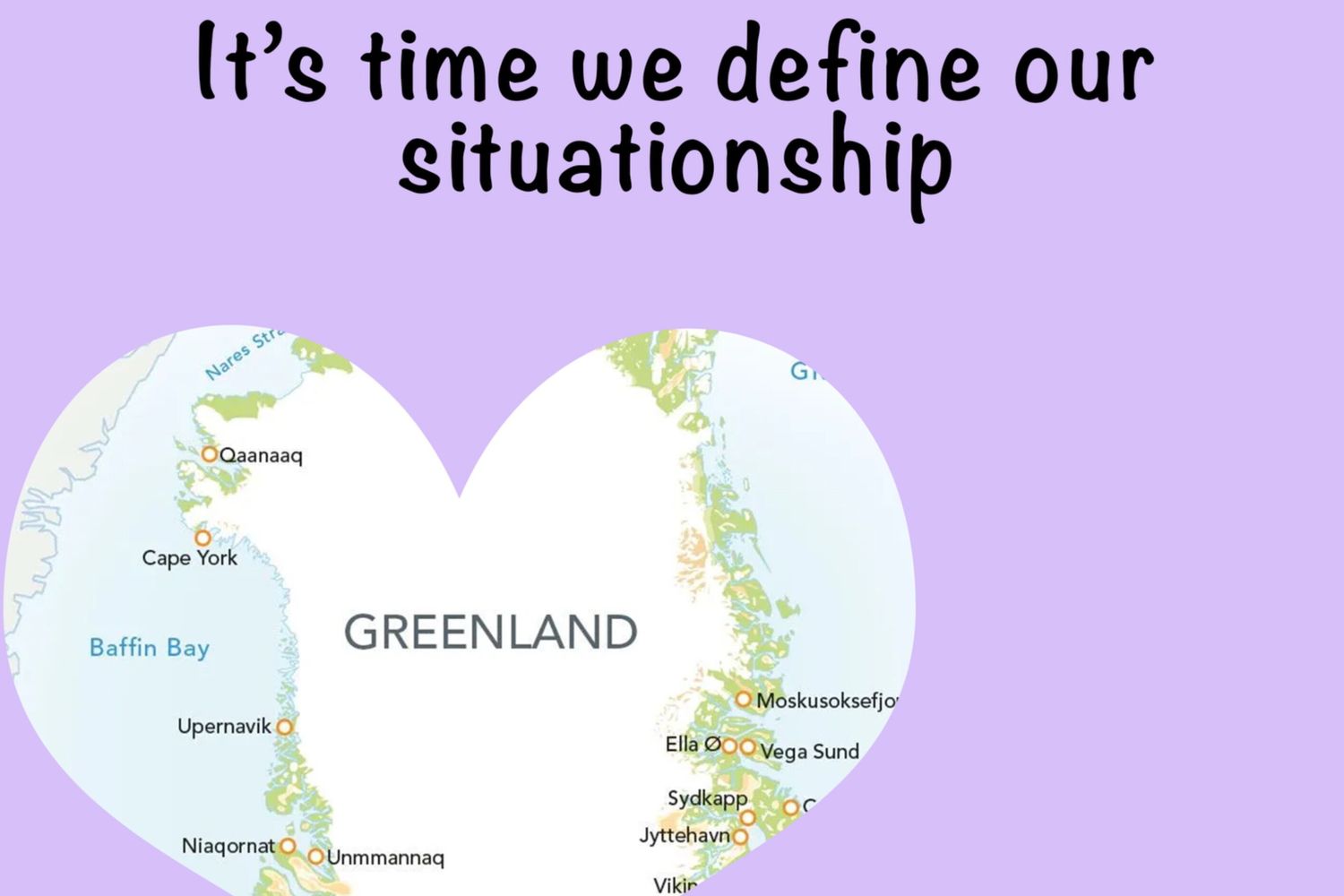 Il biglietto di San Valentino di Usa alla Groenaldia