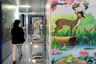 Una corsia dell'ospedale Bambino Gesù