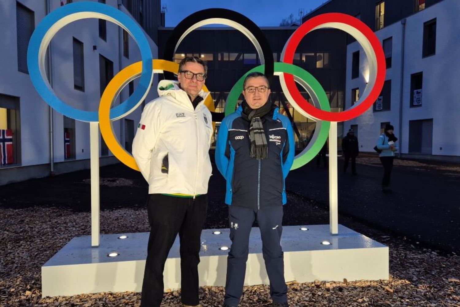 Il  ministro Giancarlo Giorgetti alla Scuola Alpina della Guardia di Finanza di Predazzo