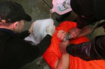 Simulazione di waterboarding