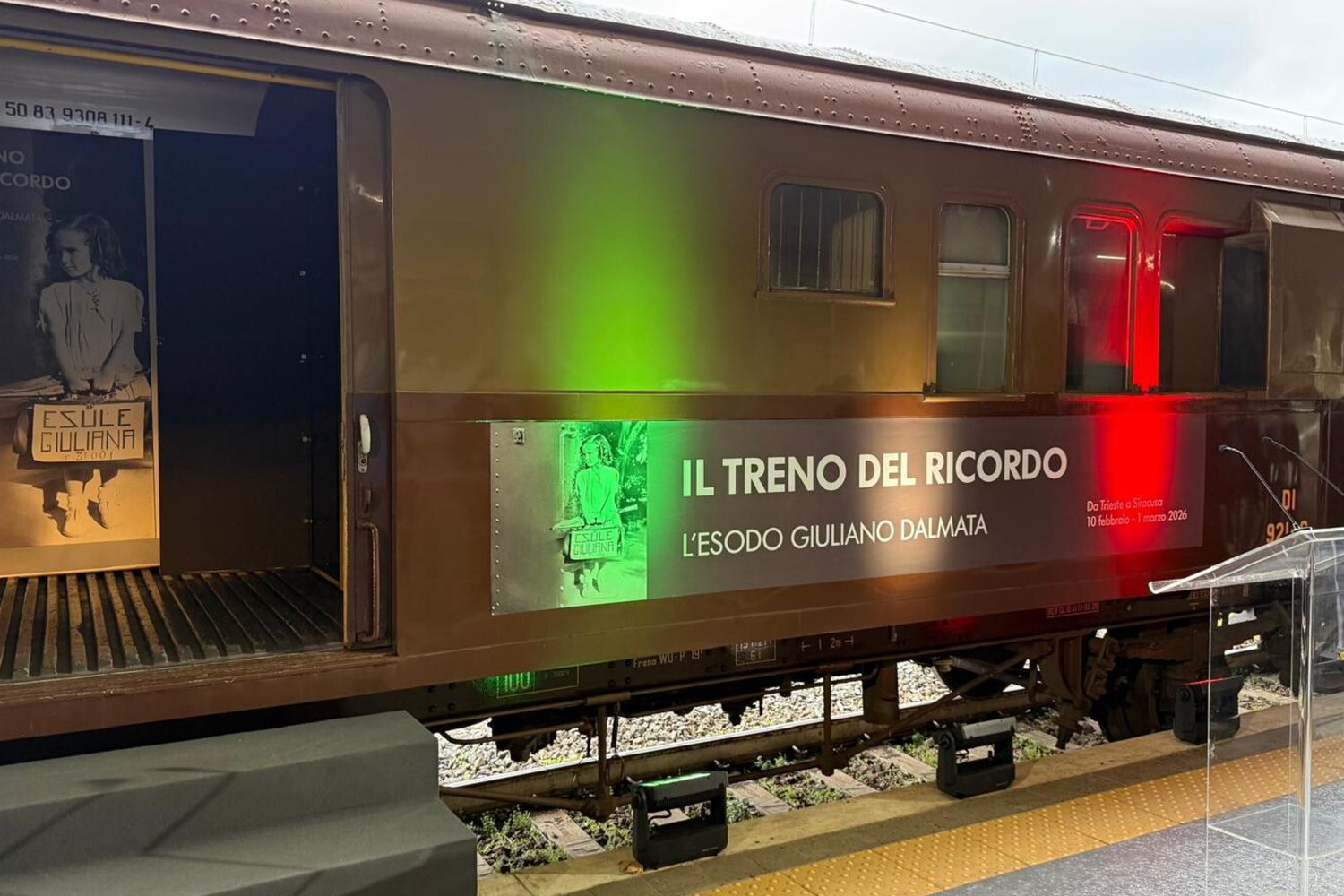 Il treno del Ricordo alla stazione Ostiense