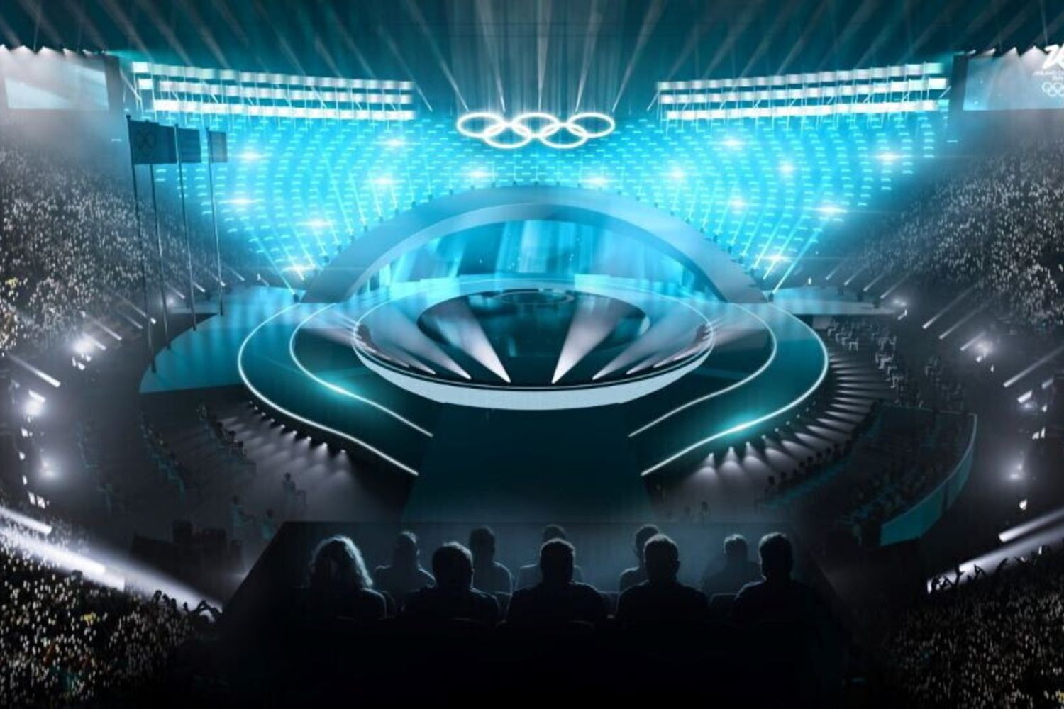 Palco Arena di Verona per Milano-Cortina