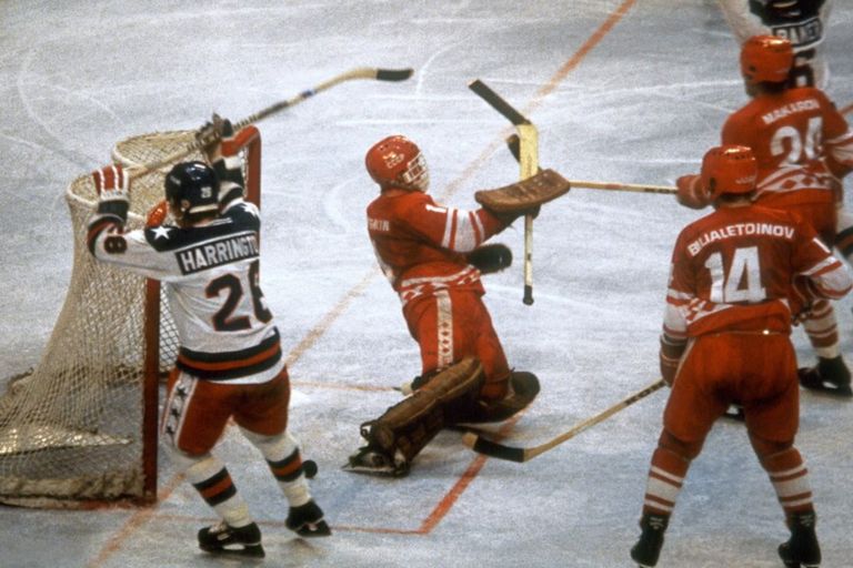 La partita di hockey su ghiaccio Usa-Urss ai Giochi invernali 1980