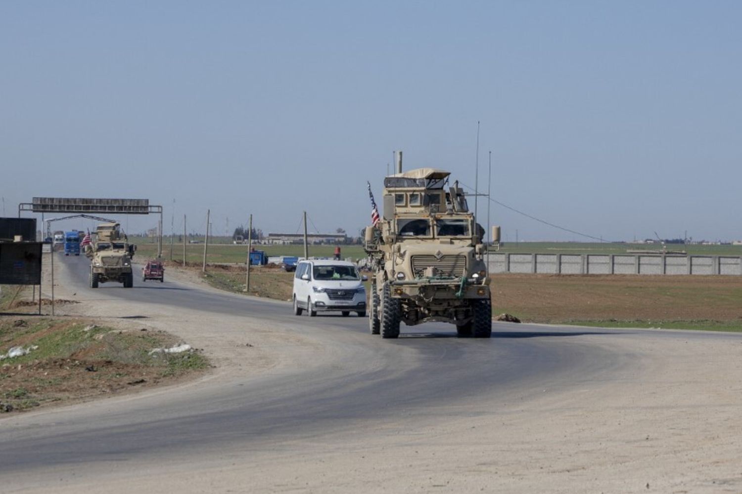 Veicolo corazzato Usa in Siria