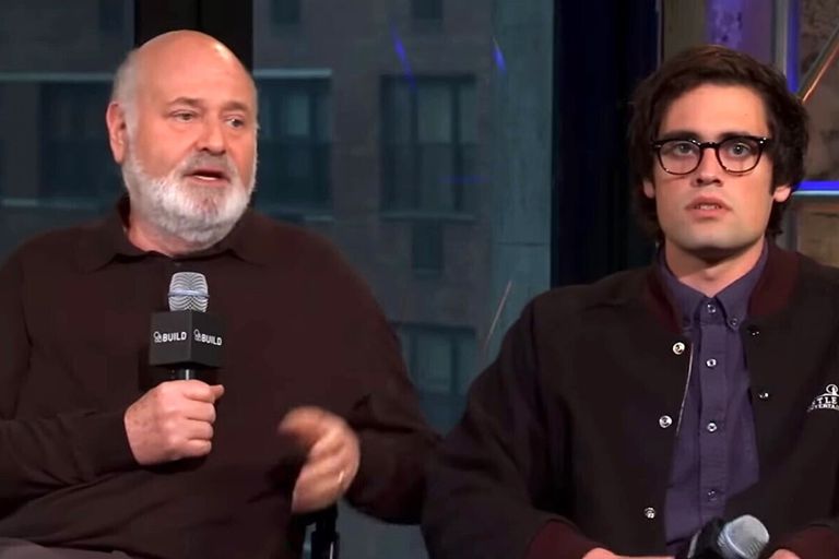 Borb Reiner e il figlio Nick nel 2015 durante la presentazione del film 'Being Charlie'