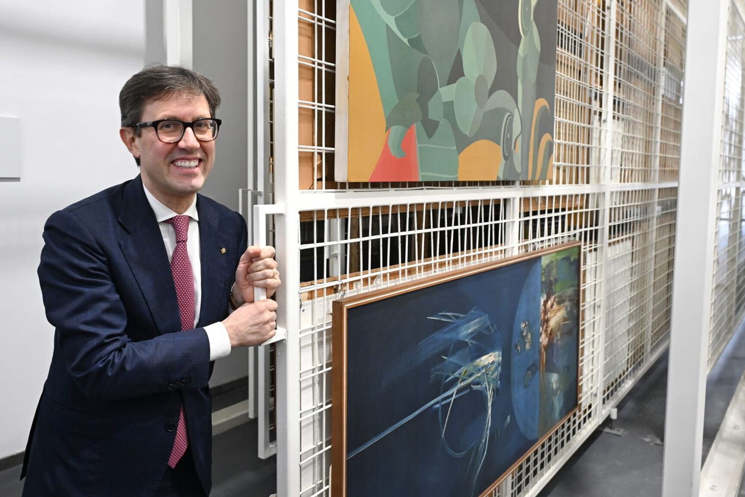 Il sindaco di Firenze, Dario Nardella, all'inaugurazione