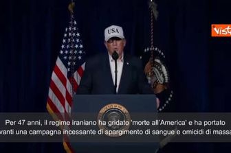Trump: "Avviato attacco preventivo all'Iran in difesa degli americani"