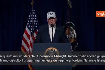 Trump: "Il regime di Teheran non potrà mai avere un'arma nucleare"