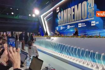 Sal Da Vinci canta in sala stampa