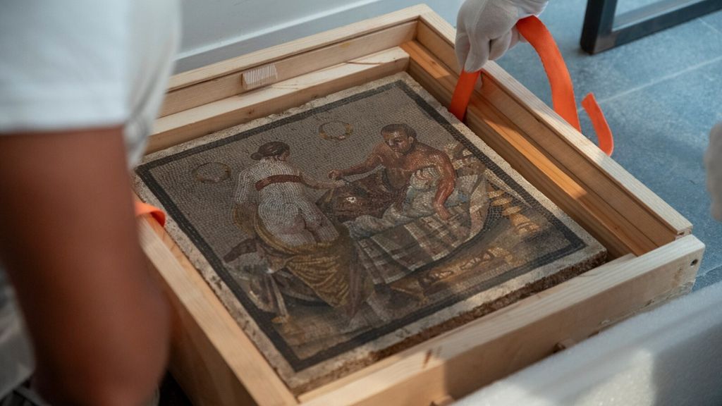 Mosaico trafugato durante la seconda Guerra Mondiale