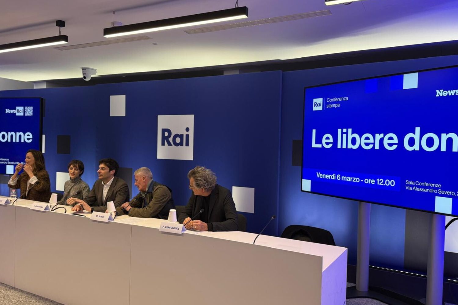 Presentazione della fiction  'Le libere donne'