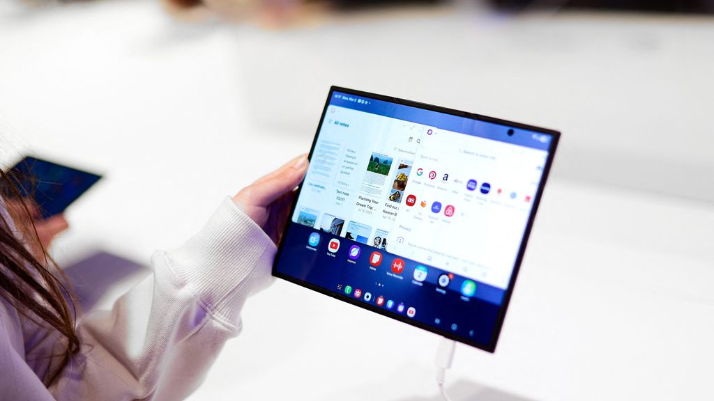 Uno smartphone trifold di Samsung