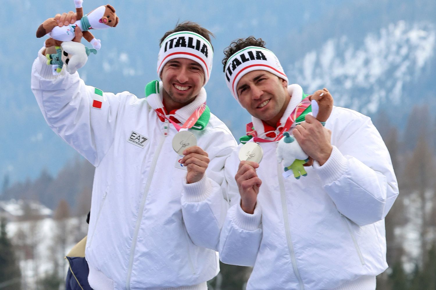 Giacomo Bertagnolli con la guida Andrea Ravelli