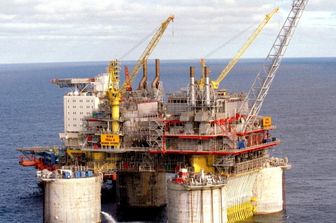 Piattaforma per l'estrazione del petrolio nel Mare del Nord&nbsp;