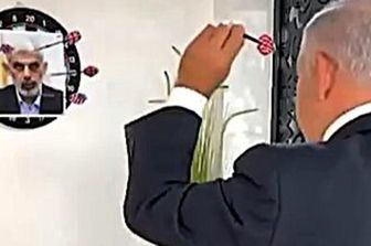 Video su X di Netanyahu che lancia freccette contro gli 'obiettivi' colpiti da Israele