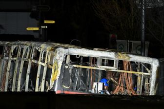 Autobus in fiamme a Kerzers