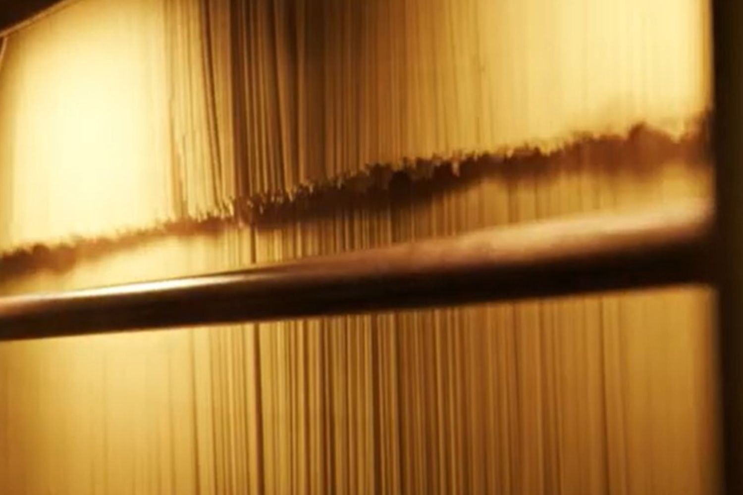 Una fase della produzione di pasta alla Granodoro